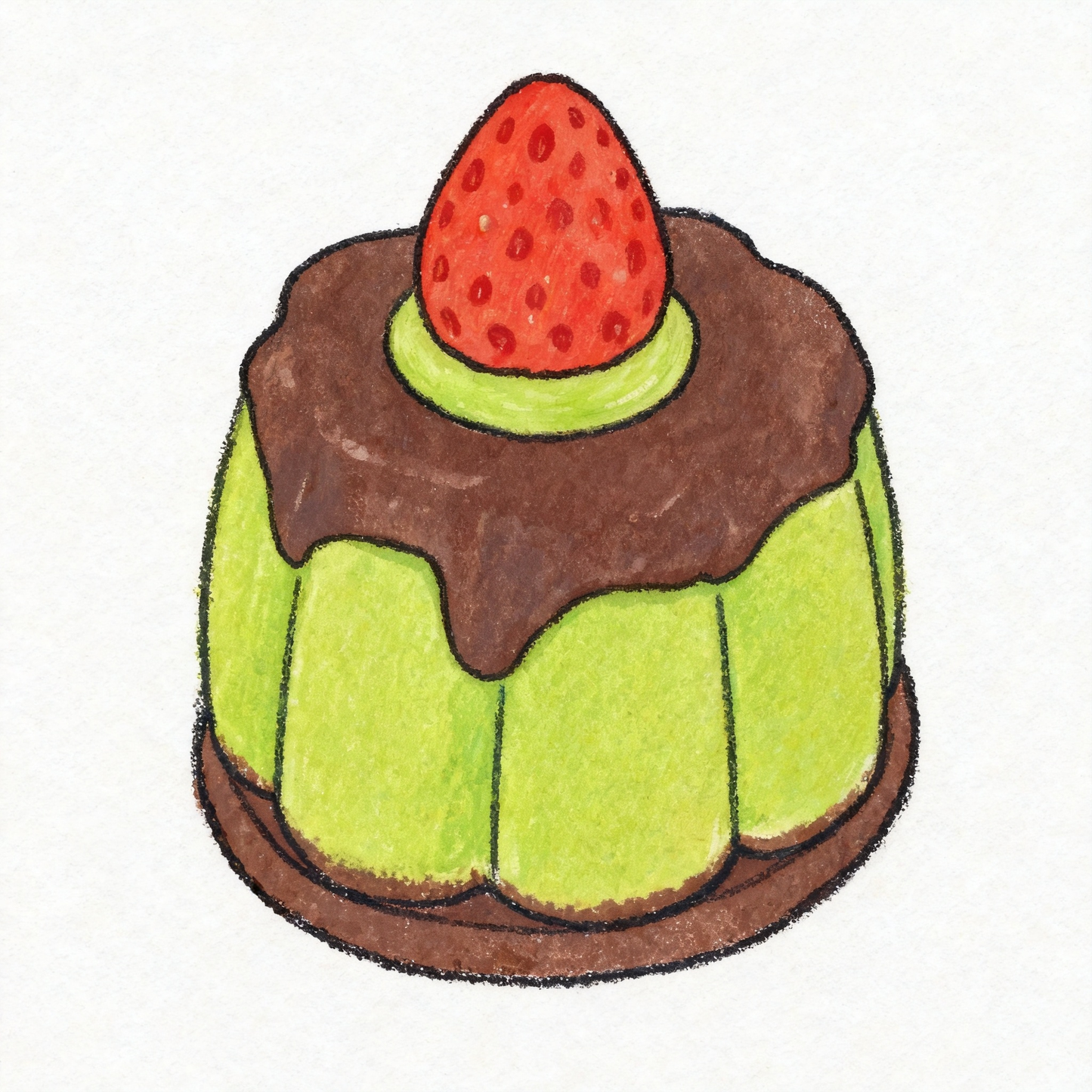 Cute Matcha Strawberry Cake Squishy Toy | Moodie Squish Stress Relief Toy